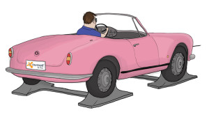 Avast viral animation 2010, kabriolet back