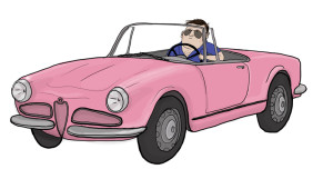 Avast viral animation 2010, kabriolet front