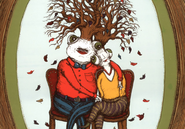 Autumn of life, Serigraph art print, 2011, 70×50 cm