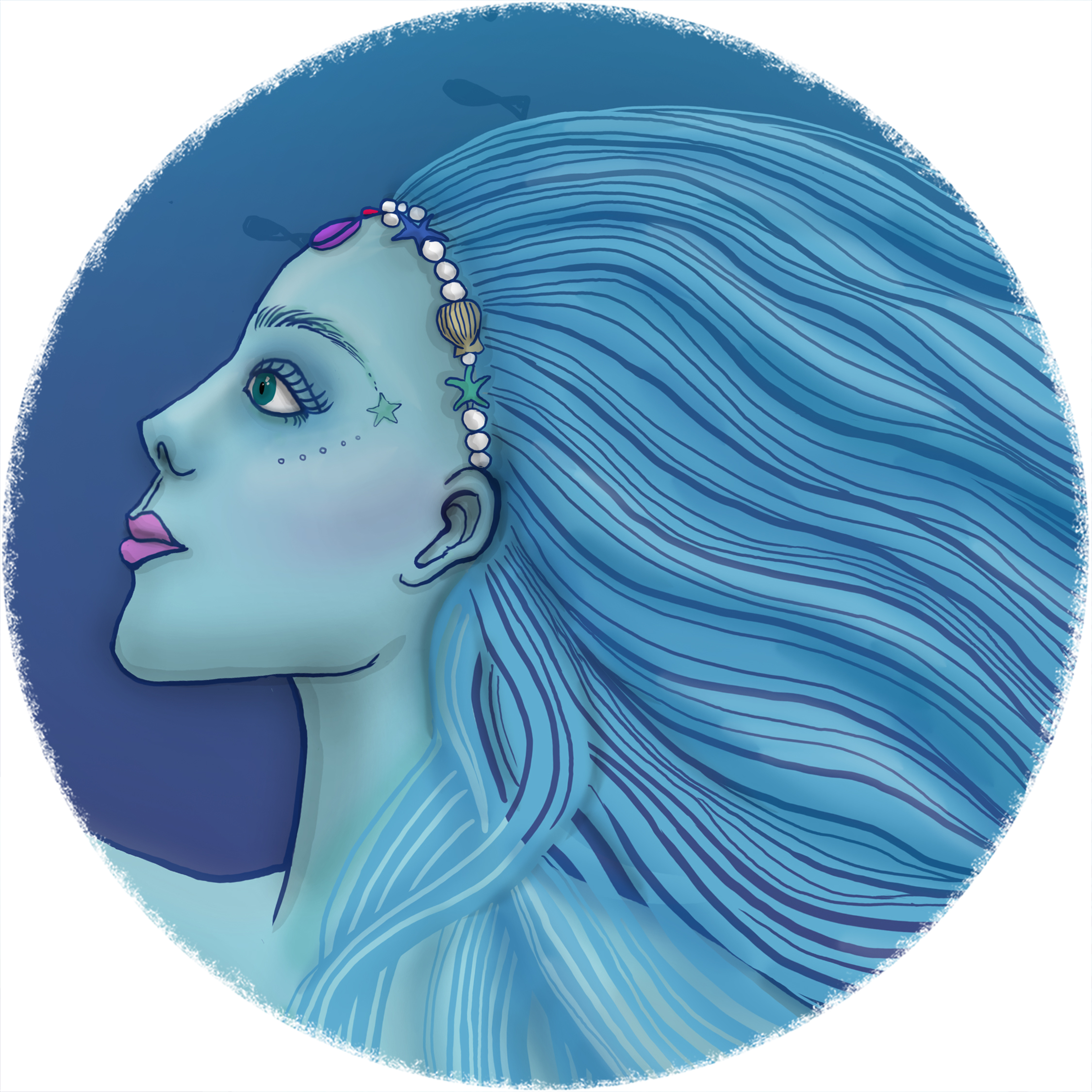 mermaid head